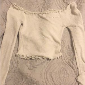 Off the shoulder crop top